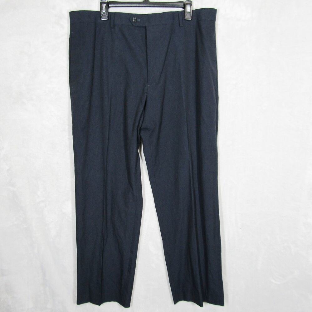 Banana Republic Pants Mens 38x32 Navy Blue Pinstripe Straight Fit Dress NWT